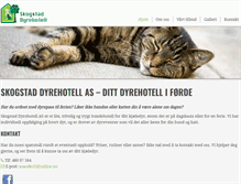 Tablet Screenshot of dyrehotell.com
